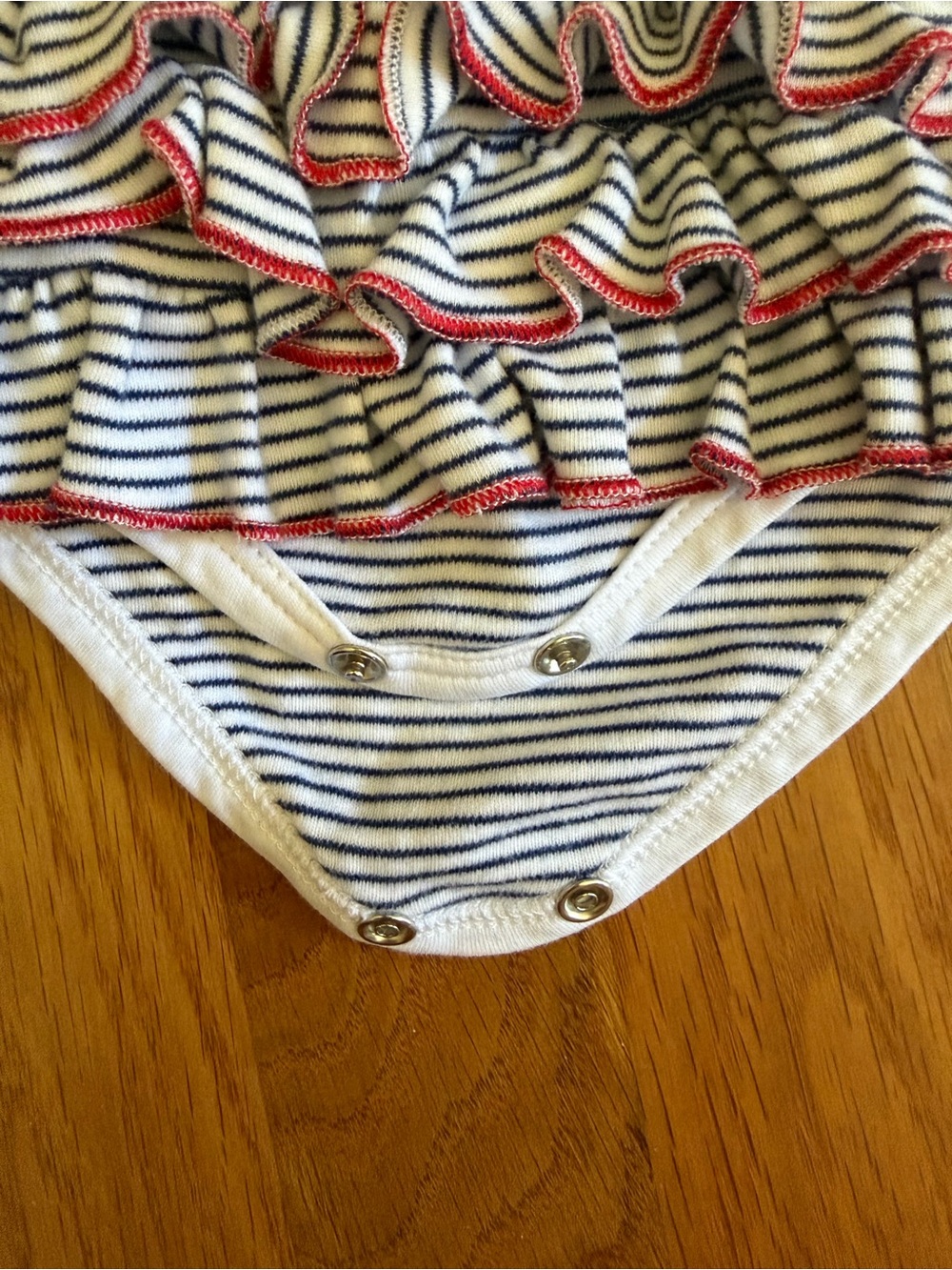 Magnolia Baby 3m Striped Onesie - Picture 4 of 7